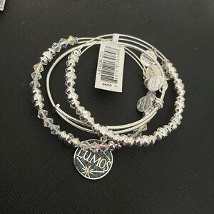 Harry Potter x Alex and Ani “Lumos” set of 3 Bracelets